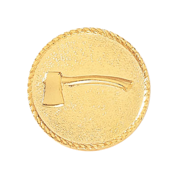 Blackinton A2938 Single Axe Facing Down (15/16") Min Order: 2