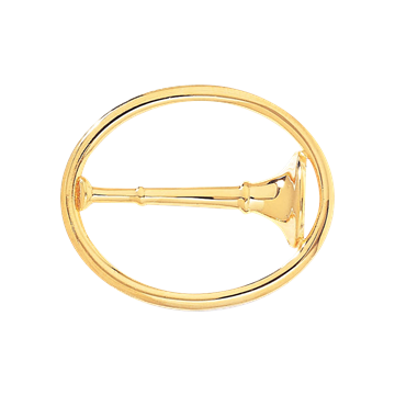 Blackinton A2951 Cut-Out Horn with Oval Rim (1-13/16" x 1-1/2")