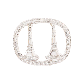 Blackinton A2954 Two Cut Out Vertical Horns (1-5/8" x 1-15/16")