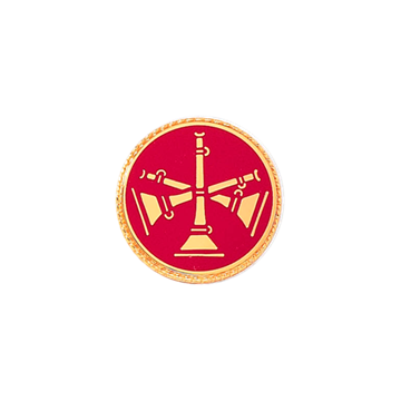 Blackinton A2993 Division Chief Three Crossed Bugles (1/2") Min Order: 2