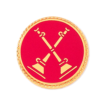 Blackinton A2994 Battalion Chief Two Crossed Horns (15/16") Min Order: 2