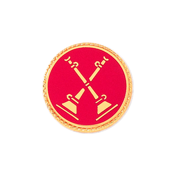 Blackinton A2995 Battalion Chief Two Crossed Horns (11/16") Min Order: 2