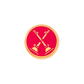 Blackinton A2996 Battalion Chief w/ Two Crossed Horns (1/2") Min Order: 2