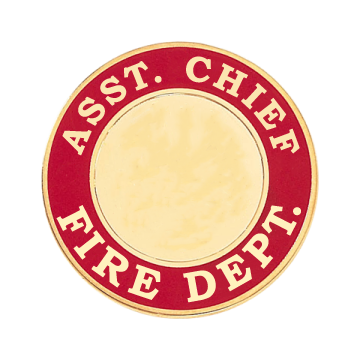 Blackinton A3317-A - Assistant Chief Fire Department Hat Cap Badge (1-1/2")