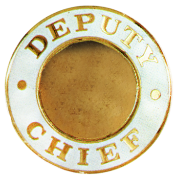 Blackinton A3375 - Deputy Chief Circular Hat Cap Badge (1-1/2")