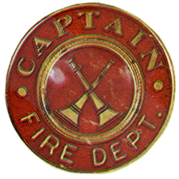 Blackinton A3376 - Captain Fire Department Hat Cap Badge (1-1/2")