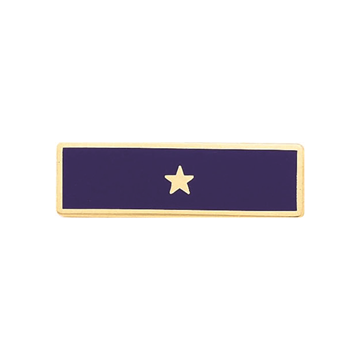 Blackinton A346 Years of Service Recognition Bar with 1 Star (1-7/16" x 7/16")