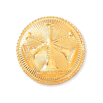 Blackinton A3615 Assistant Chief Three Crossed Horns w/ Rays Seal (15/16") Min Order: 2