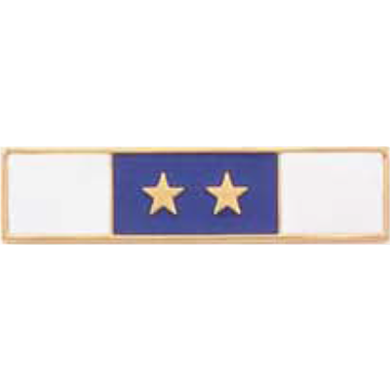 Blackinton A3705-B Years of Service Recognition Bar w/ 2 Stars (1-3/8" x 5/16")