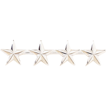 Blackinton A3731-4 Four Stars on a Bar (1/2") (Individual)