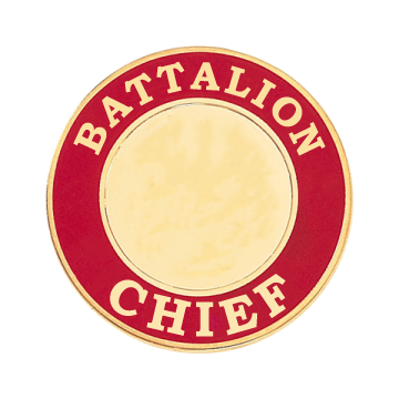 Blackinton A3735 - Battalion Chief Hat Cap Badge (1-1/2")