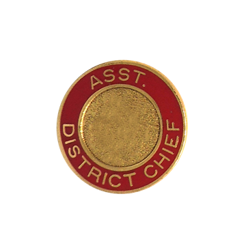 Blackinton A3953-AG - Asst. District Chief Collar Seal (15/16") Min Order: 2