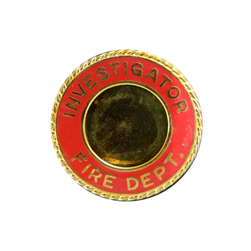 Blackinton A3953-AZ - Investigator Fire Department Collar Insignia (15/16") Min Order: 2