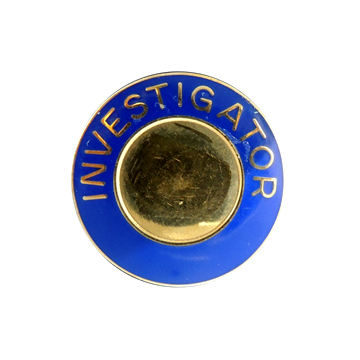 Blackinton A3953-BM - Investigator Collar Seal Insignia (15/16") Min Order: 2