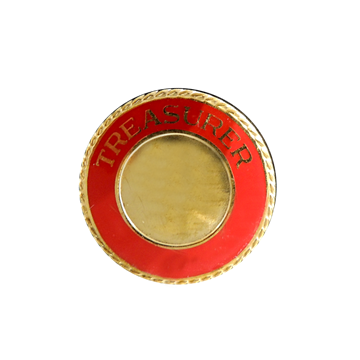 Blackinton A3953-BQ - Treasurer Collar Seal Insignia (15/16") Min Order: 2