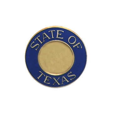Blackinton A3953-BY - State of Texas Collar Seal (15/16") Min Order: 2