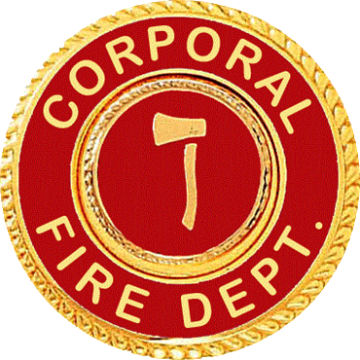Blackinton A3953-CP - Corporal Fire Dept. Collar Seal (15/16") Min Order: 2