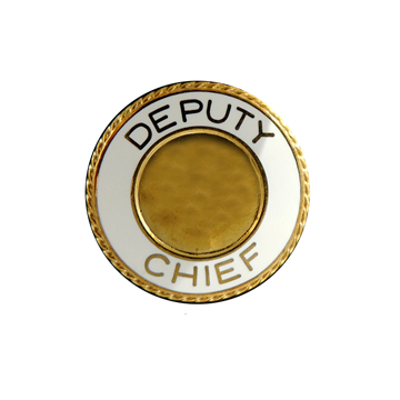 Blackinton A3953-U - Deputy Chief Collar Seal Insignia (15/16") Min Order: 2