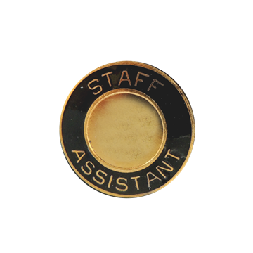Blackinton A3953-Y - Staff Assistant Collar Seal Insignia (15/16") Min Order: 2