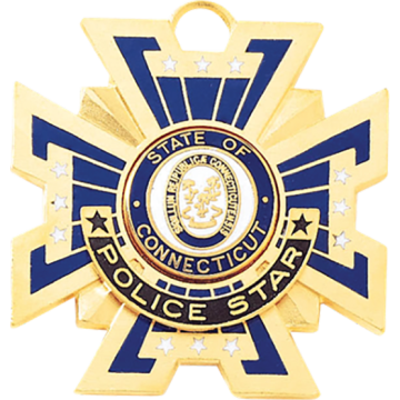 Blackinton A4121-B Blue Medal of Heroism & Achievement