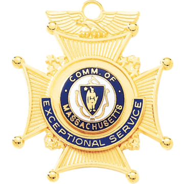 Blackinton A4131 Medal With An Eagle And Cross