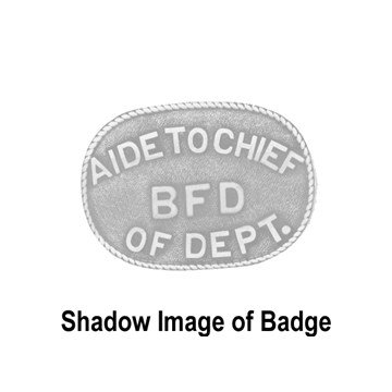 Blackinton A4219 Plain Oval Badge with Rope Border