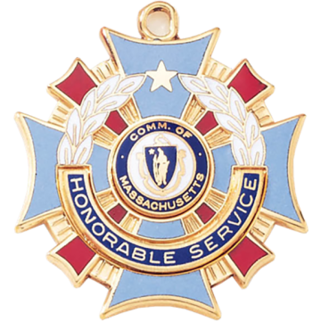 Blackinton A4387 Decorative Medal with Applied Panel