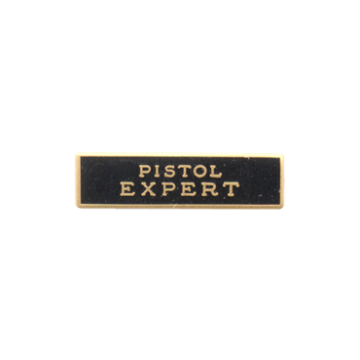 Blackinton A4392-A Pistol Expert Marksmanship Bar (1" x 1/4")