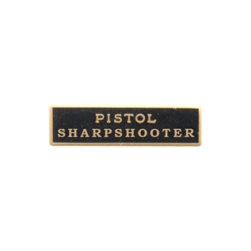 Blackinton A4392-B Pistol Sharpshooter Marksmanship Bar (1" x 1/4")