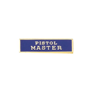 Blackinton A4392 Pistol Master Marksmanship Bar (1" x 1/4")