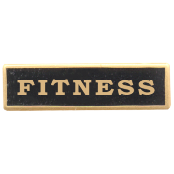 Blackinton A4560-AD Fitness Marksmanship Bar (1" x 1/4")