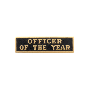Blackinton A4560-E Officer Of The Year Marksmanship Bar (1" x 1/4")