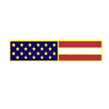 Blackinton A4616-Q American Flag Commendation Bar (1-3/8" x 5/16")