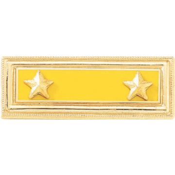 Blackinton A4830-B Mourning Bar w/ Two Applied Stars