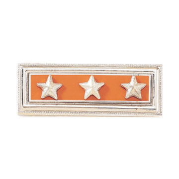 Blackinton A4830-C Mourning Bar w/ Three Applied Stars