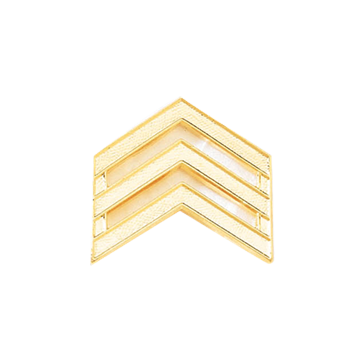 Blackinton A5649 Sgt. Chevron Plain Or Enameled (Pair) (15/16")