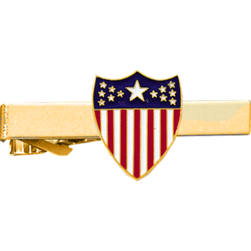 Blackinton A5877-TC - American Flag Shield Tie Clasp