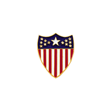 Blackinton A5877 American Flag Shield Seal (3/4") Min Order: 2