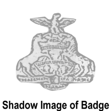 Blackinton A6070 Pennsylvania Coat of Arms (1" x 1")