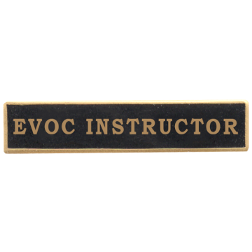 Blackinton A6136-W EVOC Instructor Marksmanship Bar (1-1/2" x 5/16")