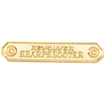 Blackinton A6140 Revolver Sharpshooter Marksmanship Bar (5/16" x 1-11/16")