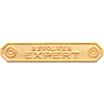 Blackinton A6140-A Revolver Expert Marksmanship Bar (5/16" x 1-11/16")