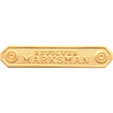 Blackinton A6140-B Revolver Marksman Marksmanship Bar (5/16" x 1-11/16")