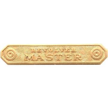 Blackinton A6140-C Revolver Master Marksmanship Bar (5/16" x 1-11/16")