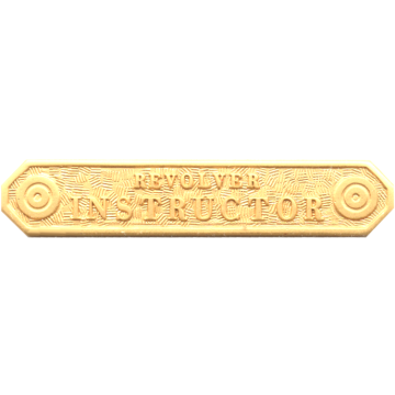 Blackinton A6140-D Revolver Instructor Marksmanship Bar (5/16" x 1-11/16")