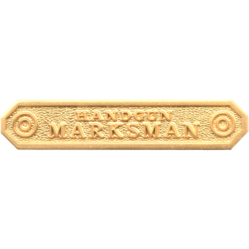 Blackinton A6140-N Handgun Marksman Marksmanship Bar (5/16" x 1-11/16")