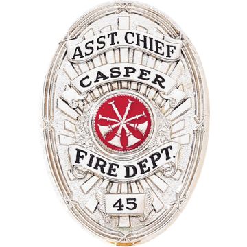 Blackinton A6148 Oval Badge with Applied Panels (2-7/8" x 2")