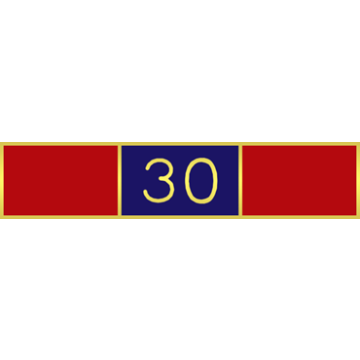 Blackinton A6230-AA Thirty Years of Service Recognition Bar (1-3/4" x 3/8")