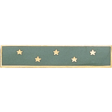 Blackinton A6230-F One Section Recognition Bar with Five Stars (1-3/4" x 3/8")