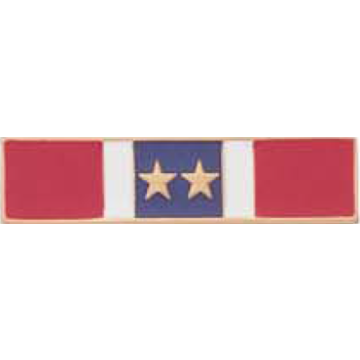 Blackinton A6267-B Five Section Recognition Bar w/ 2 Stars (1-3/8" x 5/16")